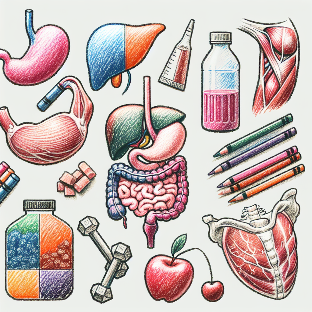 Pastelková ilustrace znázorňující téma: Zdraví a fitness