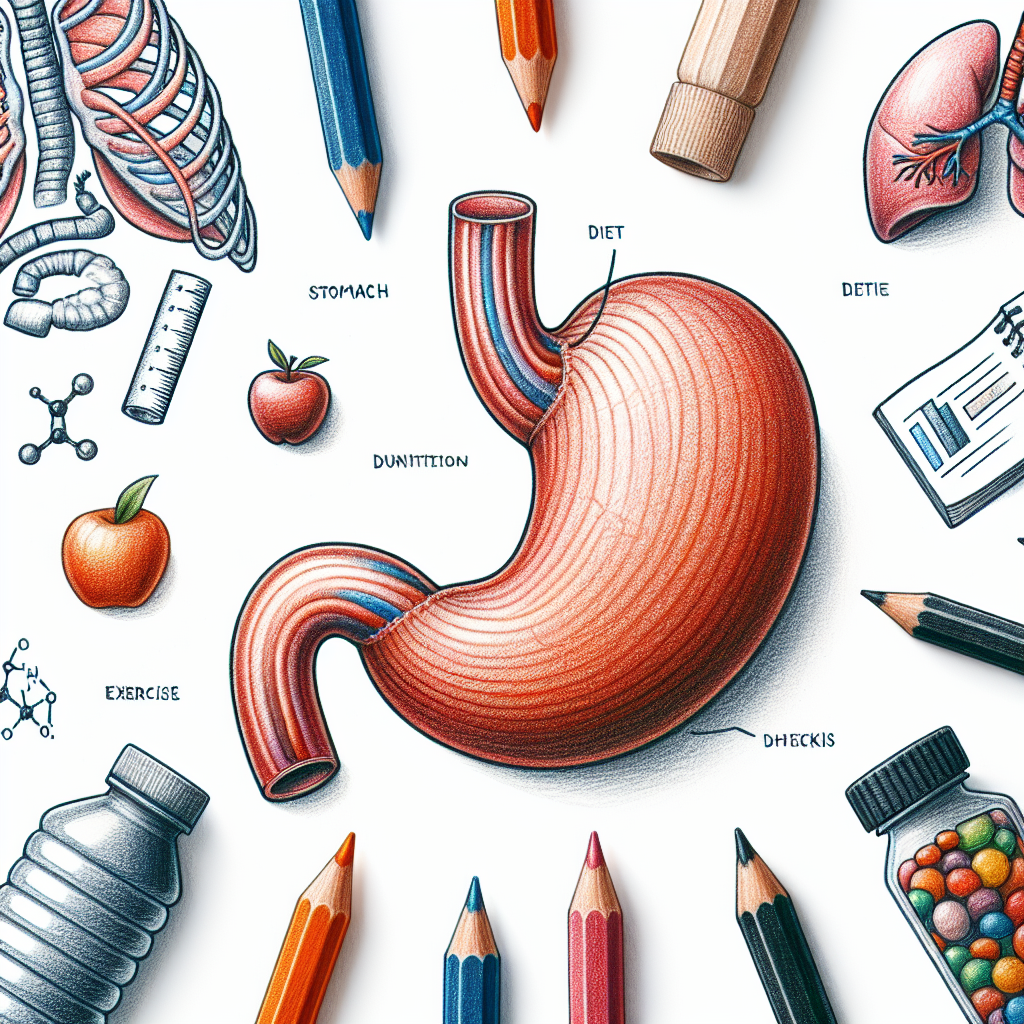 Pastelková ilustrace znázorňující téma: Anatomie