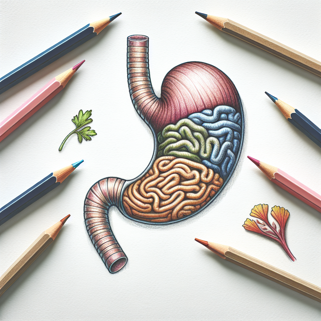 Pastelková ilustrace znázorňující téma: Zdraví a výživa