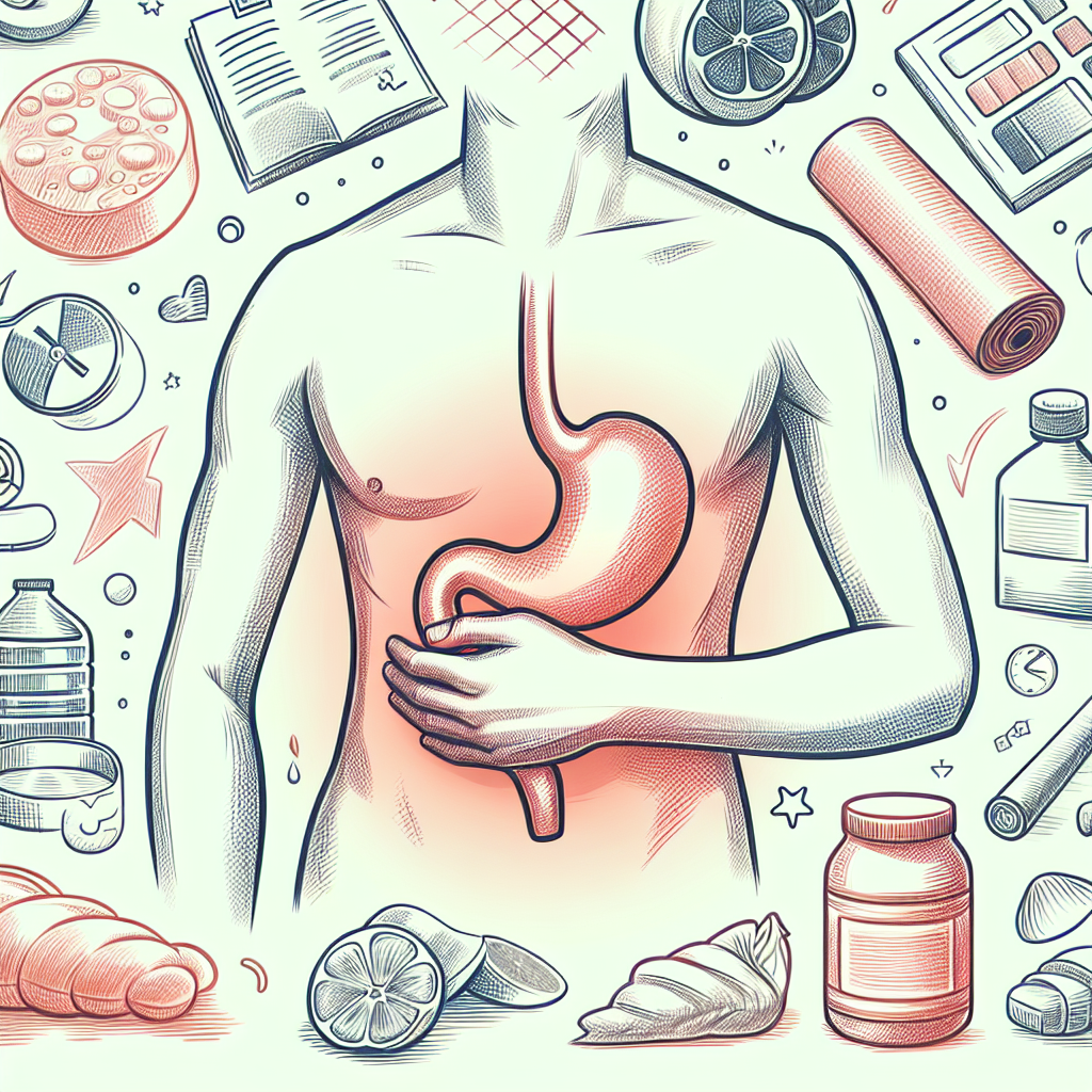 Pastelková ilustrace znázorňující téma: Zdraví břicha