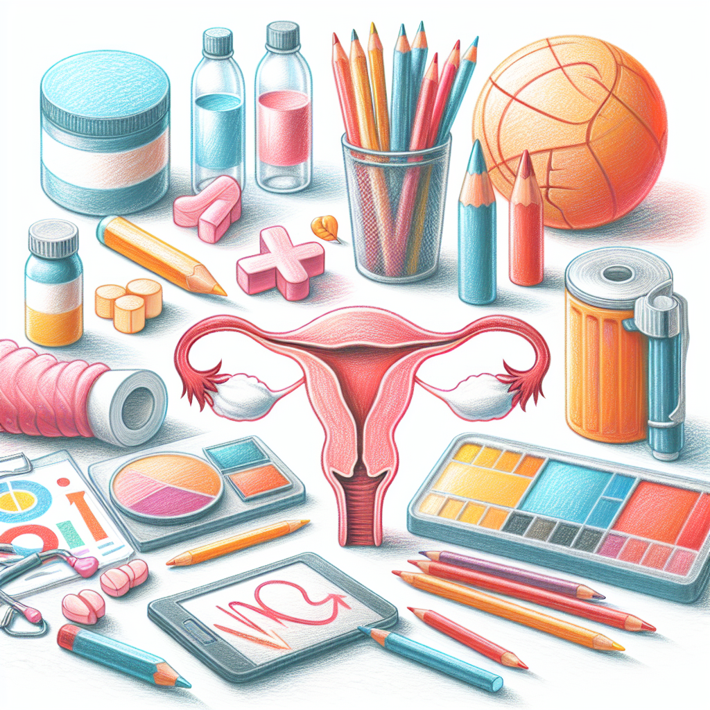 Pastelková ilustrace znázorňující téma: Menstruační zdraví