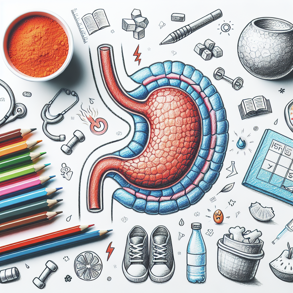 Pastelková ilustrace znázorňující téma: Zdraví