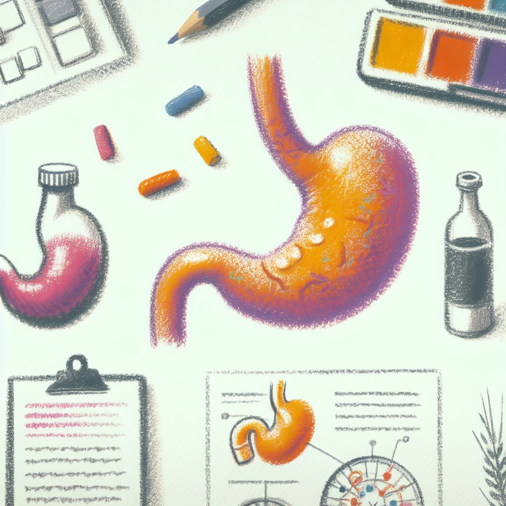 Pastelková ilustrace znázorňující téma: Zdraví