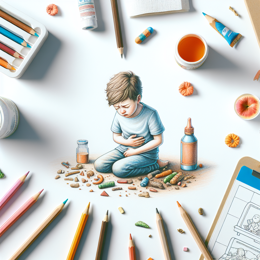 Pastelková ilustrace znázorňující téma: Zdraví dětí