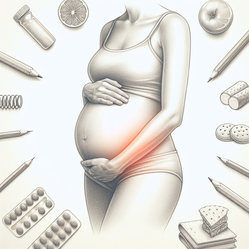 Pastelková ilustrace znázorňující téma: Těhotenství