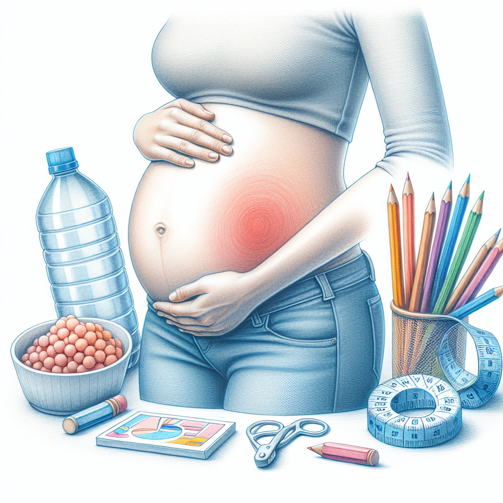 Pastelková ilustrace znázorňující téma: Zdraví v těhotenství