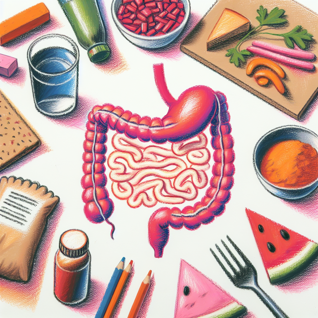 Pastelková ilustrace znázorňující téma: Zdraví a výživa