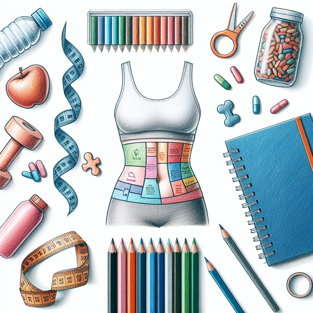 Pastelková ilustrace znázorňující téma: Zdraví a výživa