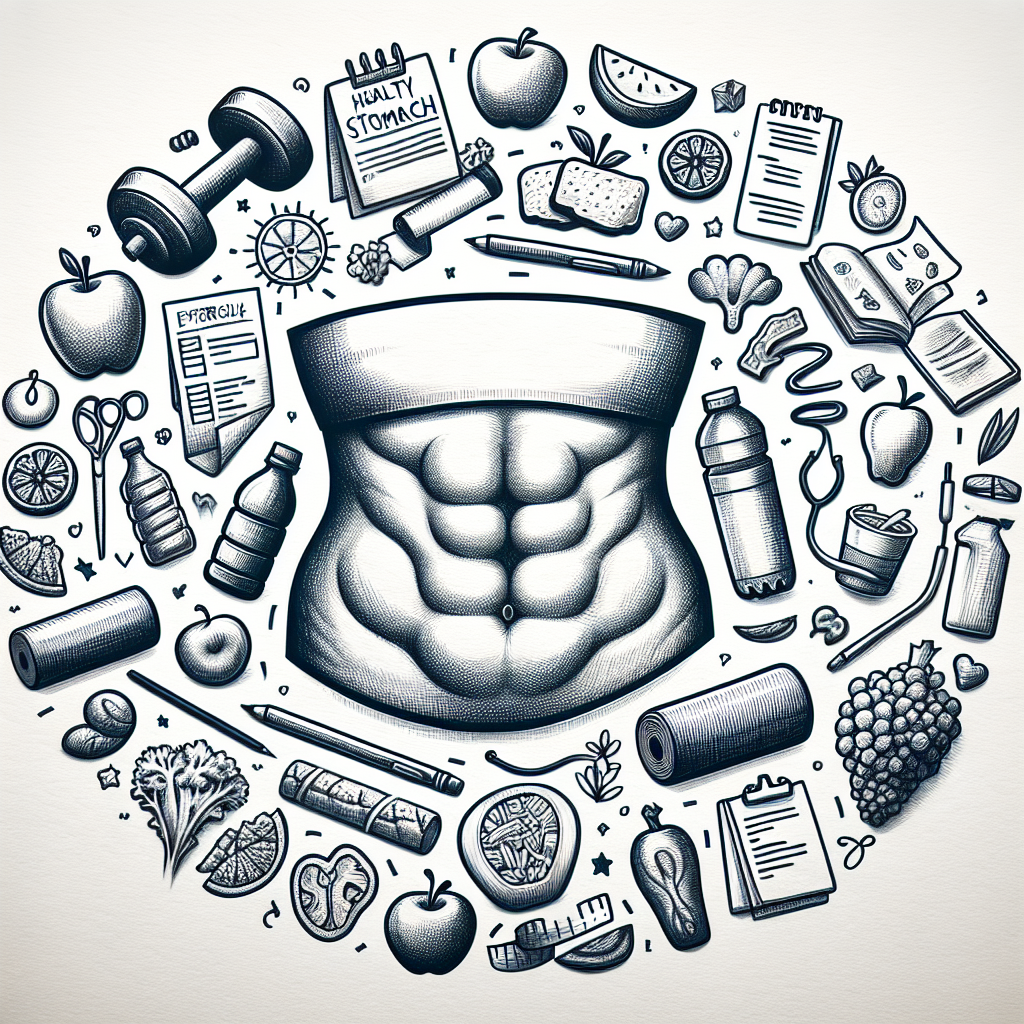 Pastelková ilustrace znázorňující téma: Zdraví a kondice