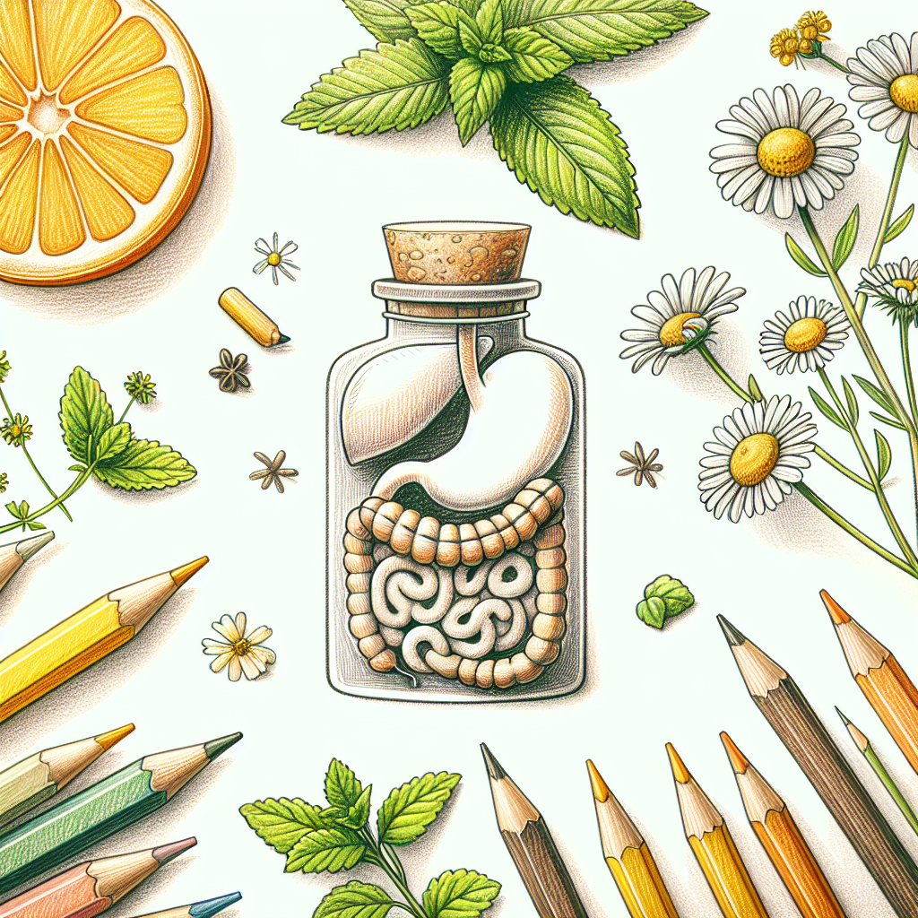 Pastelková ilustrace znázorňující téma: Bylinky a zdraví