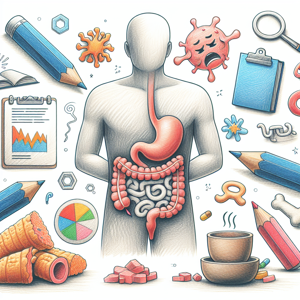 Pastelková ilustrace znázorňující téma: Zdraví trávicího systému