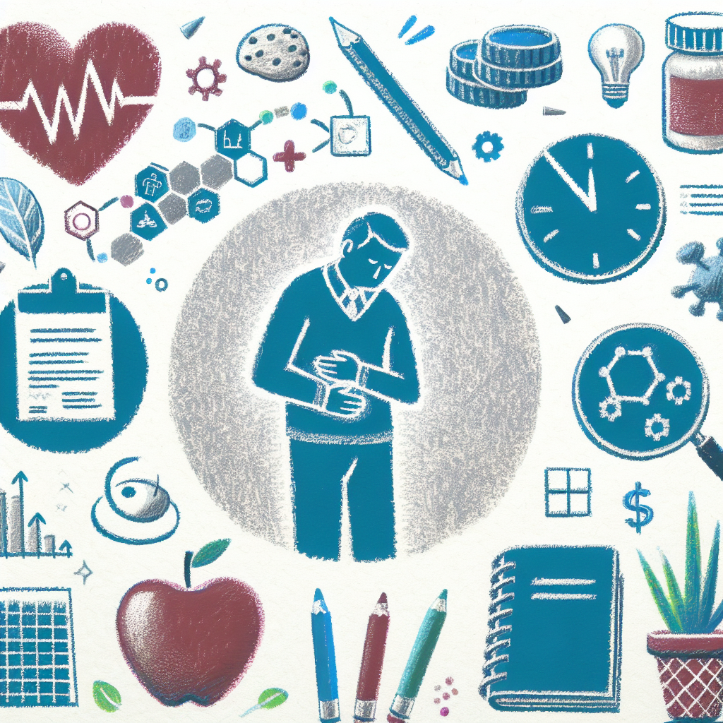 Pastelková ilustrace znázorňující téma: Zdraví