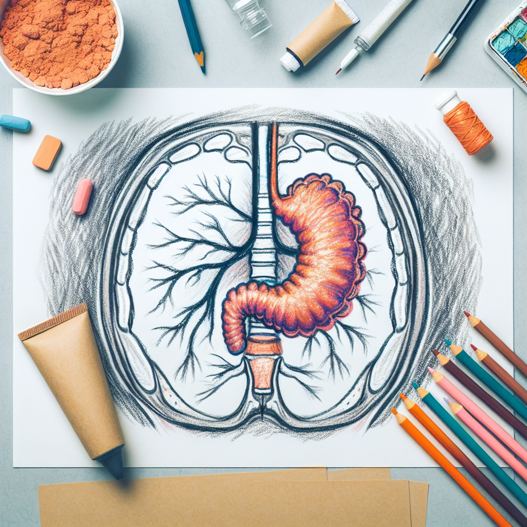 Pastelková ilustrace znázorňující téma: Zdraví