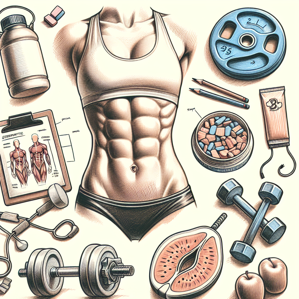 Pastelková ilustrace znázorňující téma: Cvičení a výživa