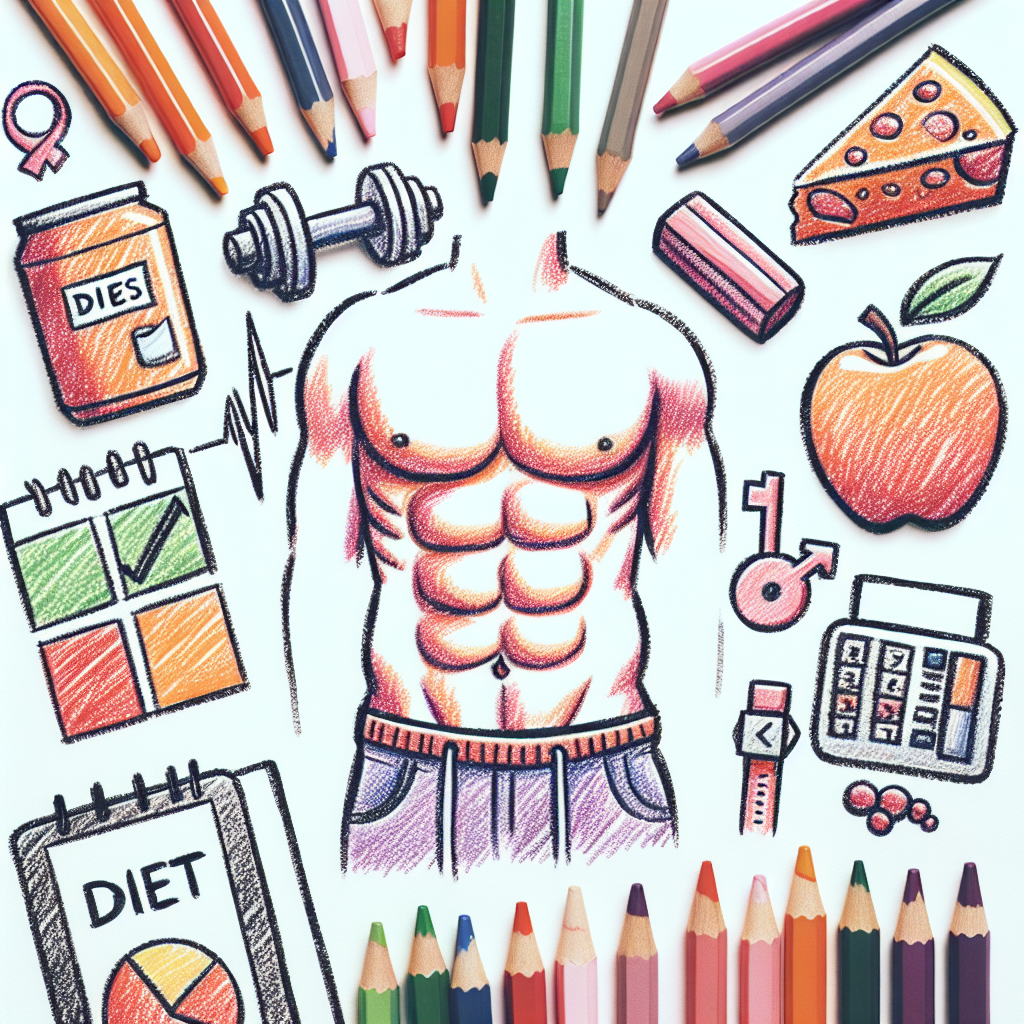 Pastelková ilustrace znázorňující téma: Cvičení a zdraví