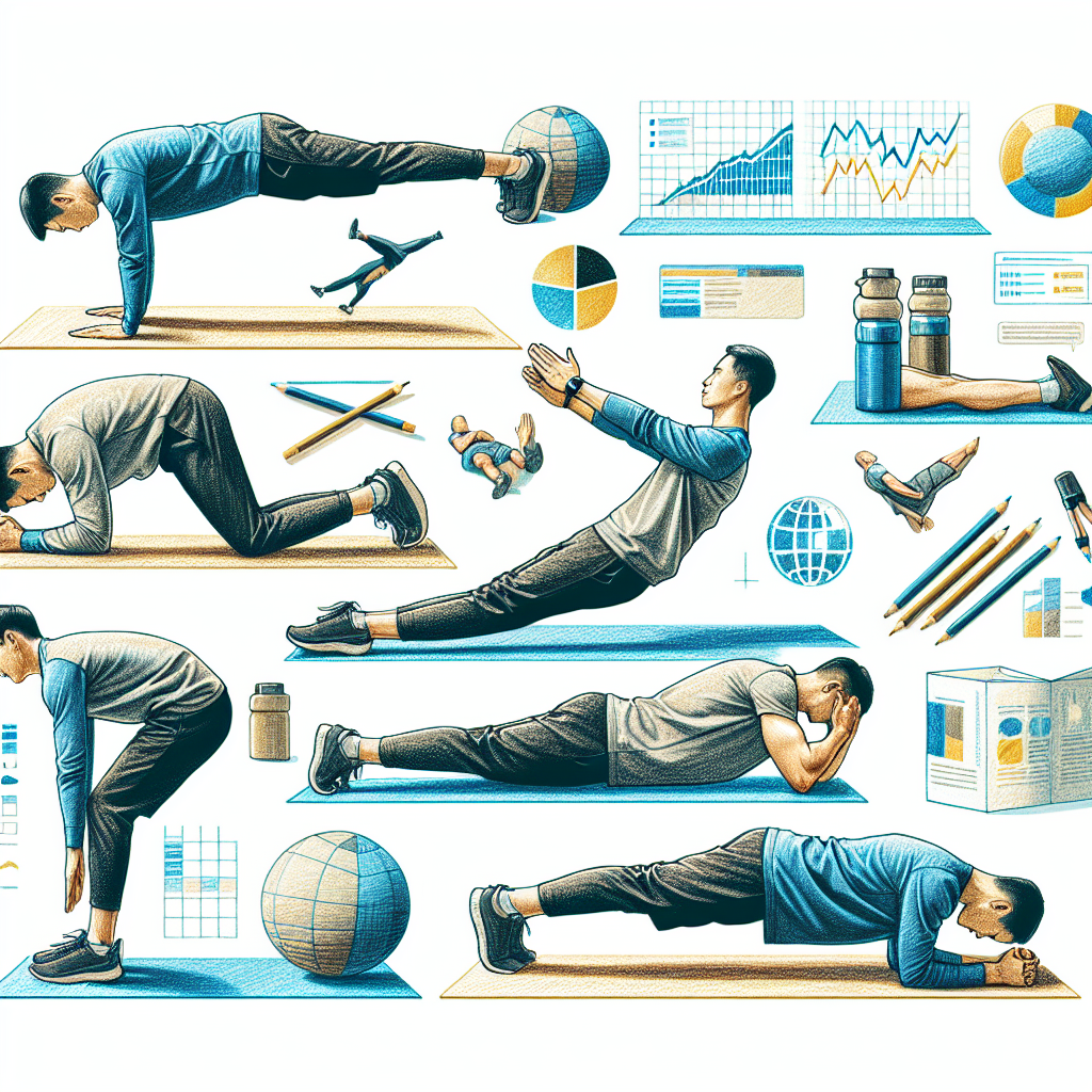 Pastelková ilustrace znázorňující téma: Cvičení