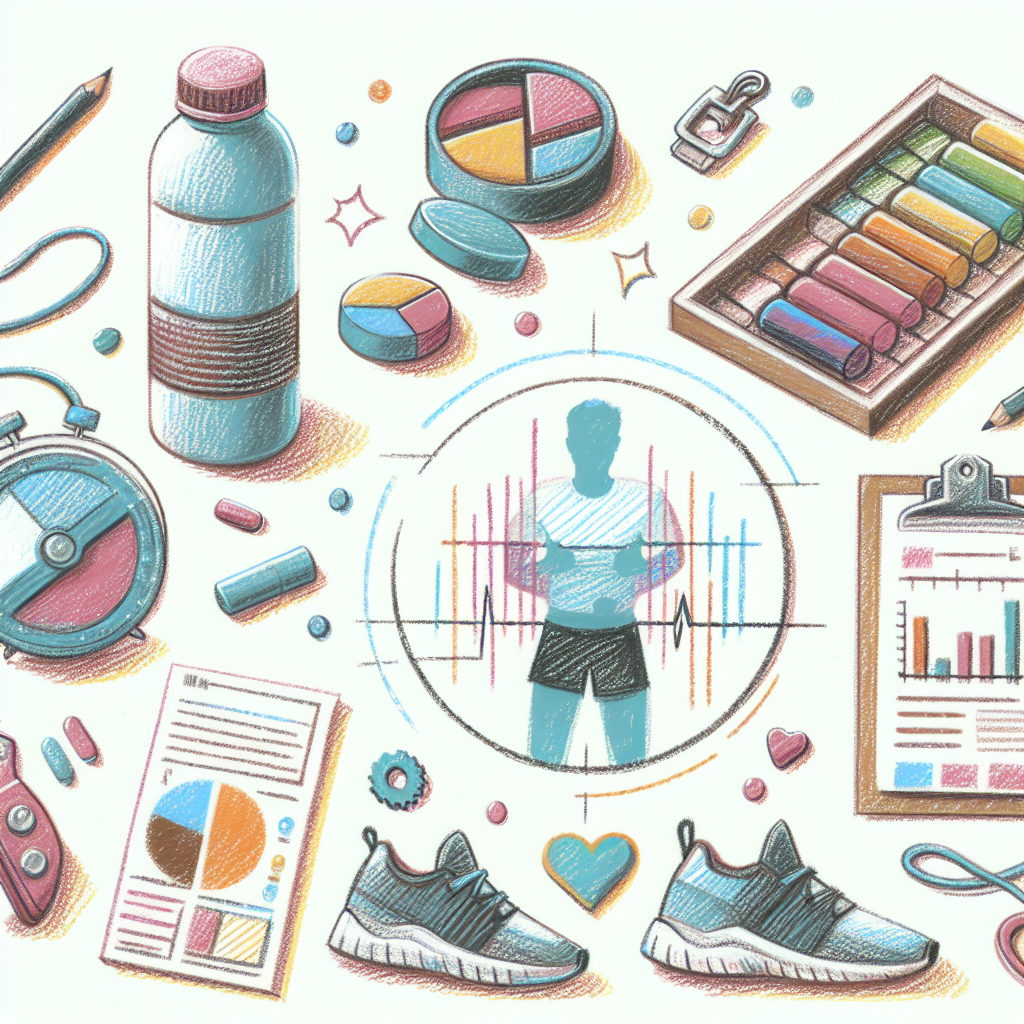 Pastelková ilustrace znázorňující téma: Cvičení