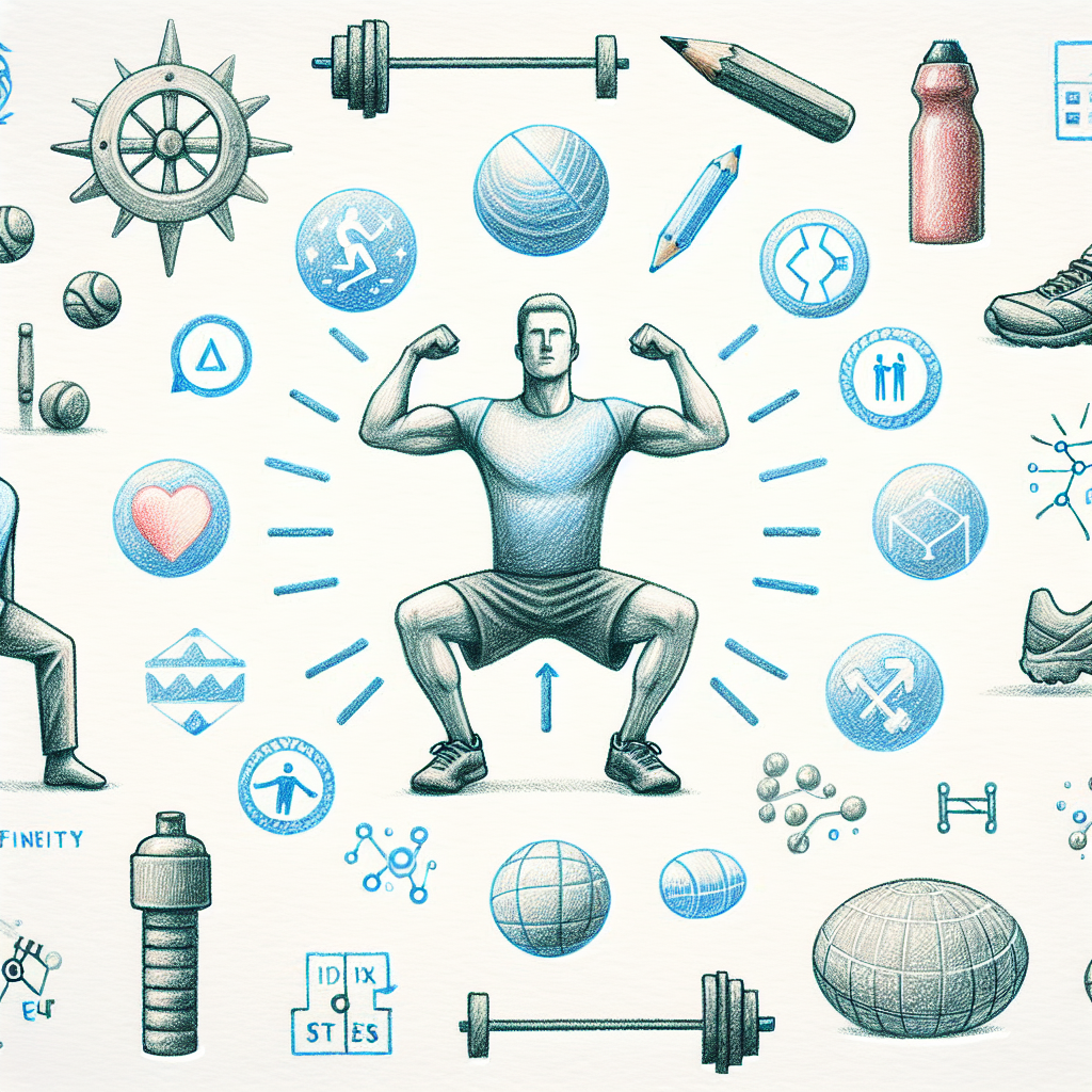 Pastelková ilustrace znázorňující téma: Cvičení