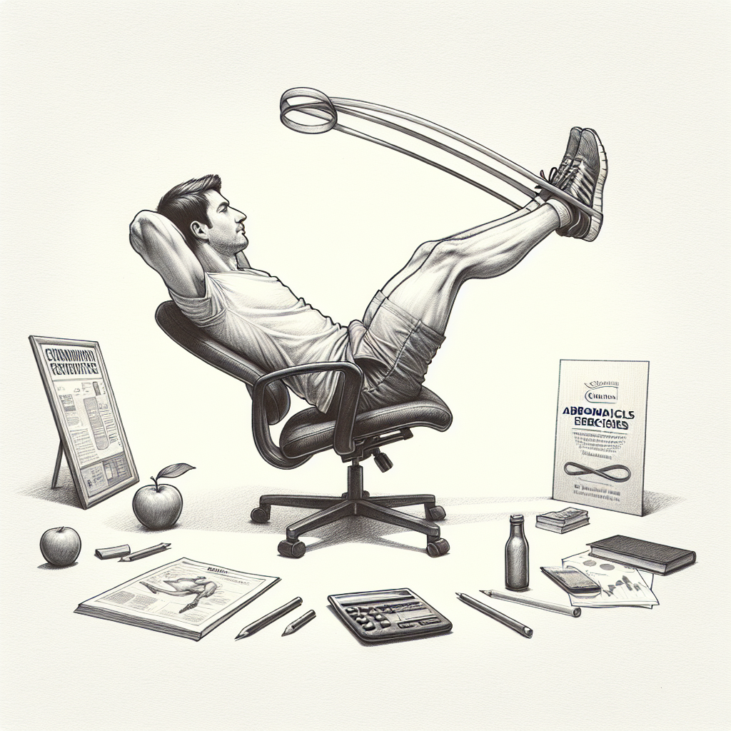 Účinné cviky na břišní svaly v kanceláři