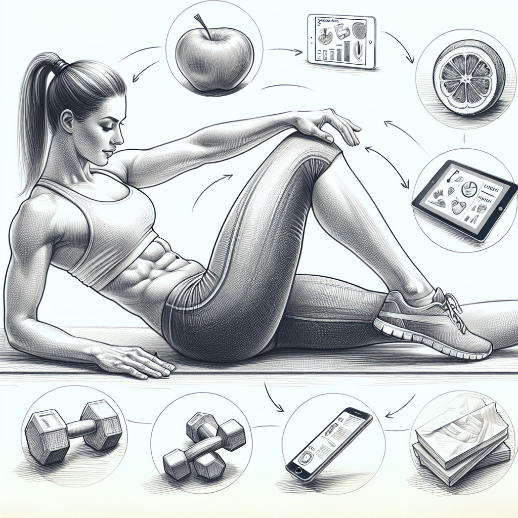 Pastelková ilustrace znázorňující téma: Fitness