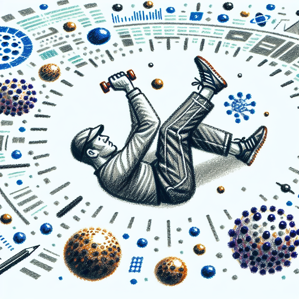 Pastelková ilustrace znázorňující téma: Cvičení