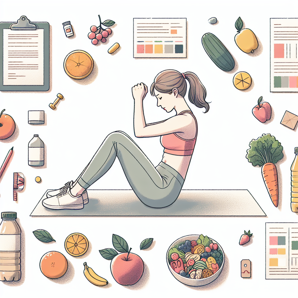 Pastelková ilustrace znázorňující téma: Cvičení a zdraví