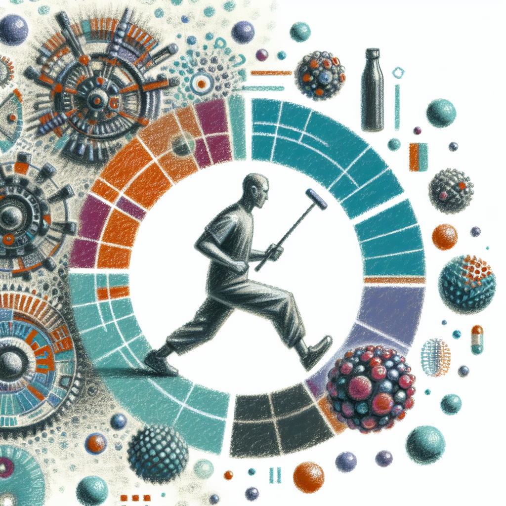 Pastelková ilustrace znázorňující téma: Cvičení