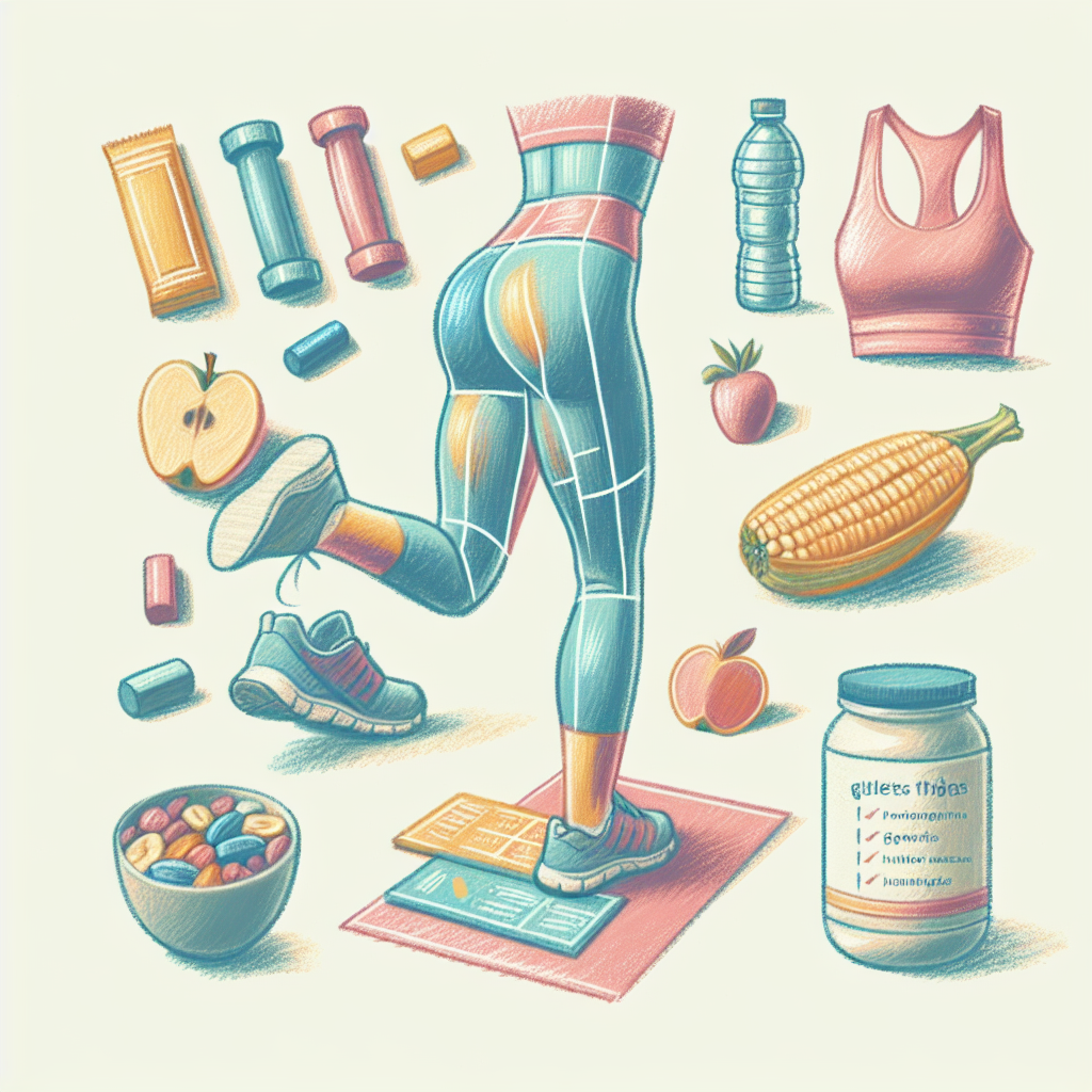 Pastelková ilustrace znázorňující téma: Cvičení a výživa