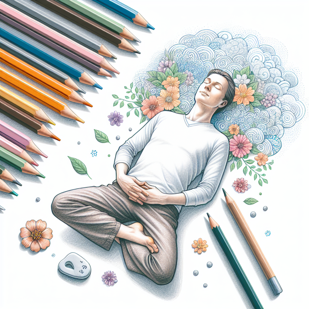 Pastelková ilustrace znázorňující téma: Dýchací techniky