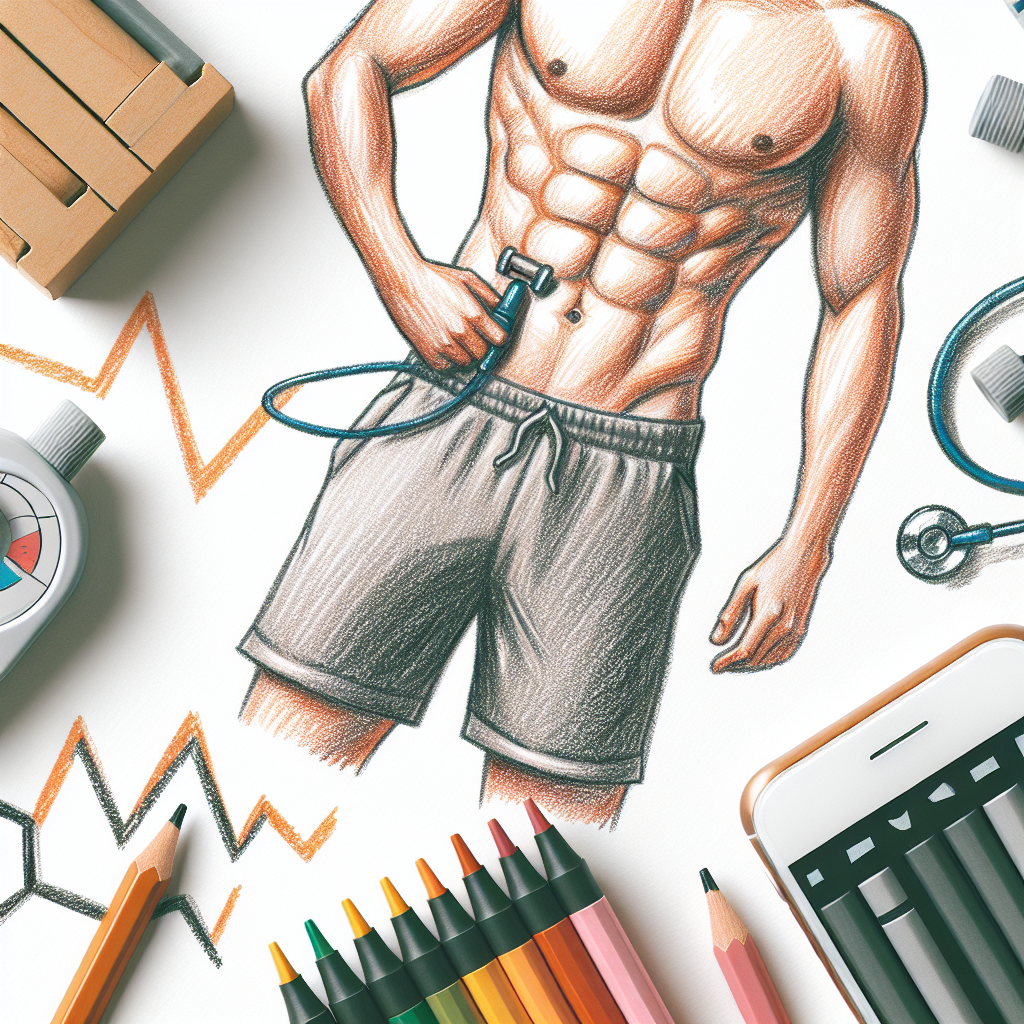 Pastelková ilustrace znázorňující téma: Cvičení a fitness