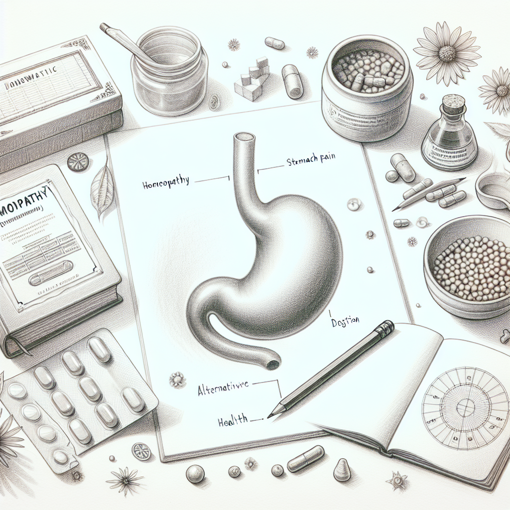 Pastelková ilustrace znázorňující téma: Homeopatie