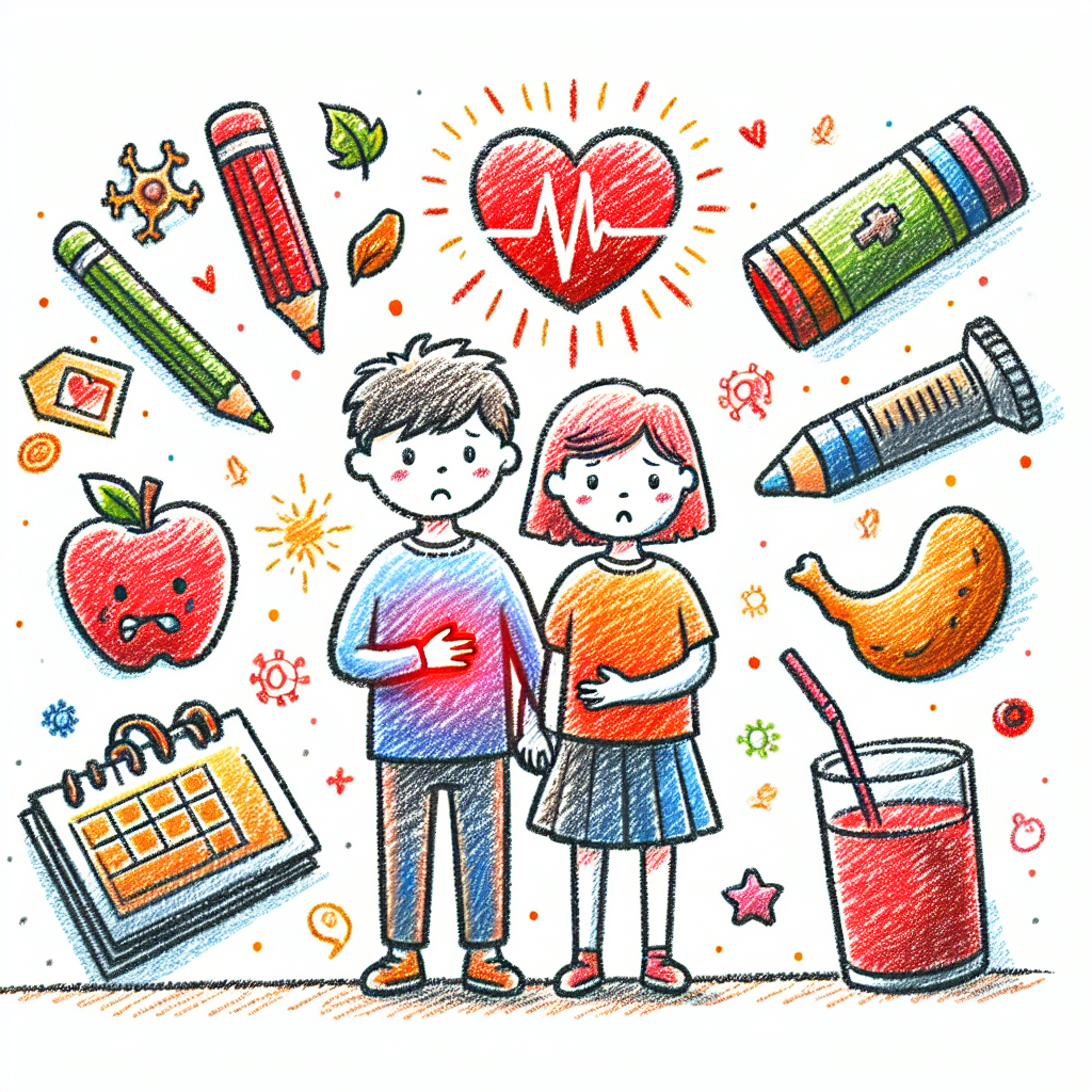 Pastelková ilustrace znázorňující téma: Zdraví dětí