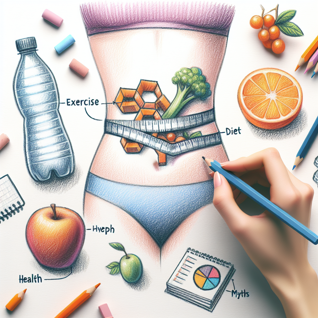 Pastelková ilustrace znázorňující téma: Zdraví a výživa