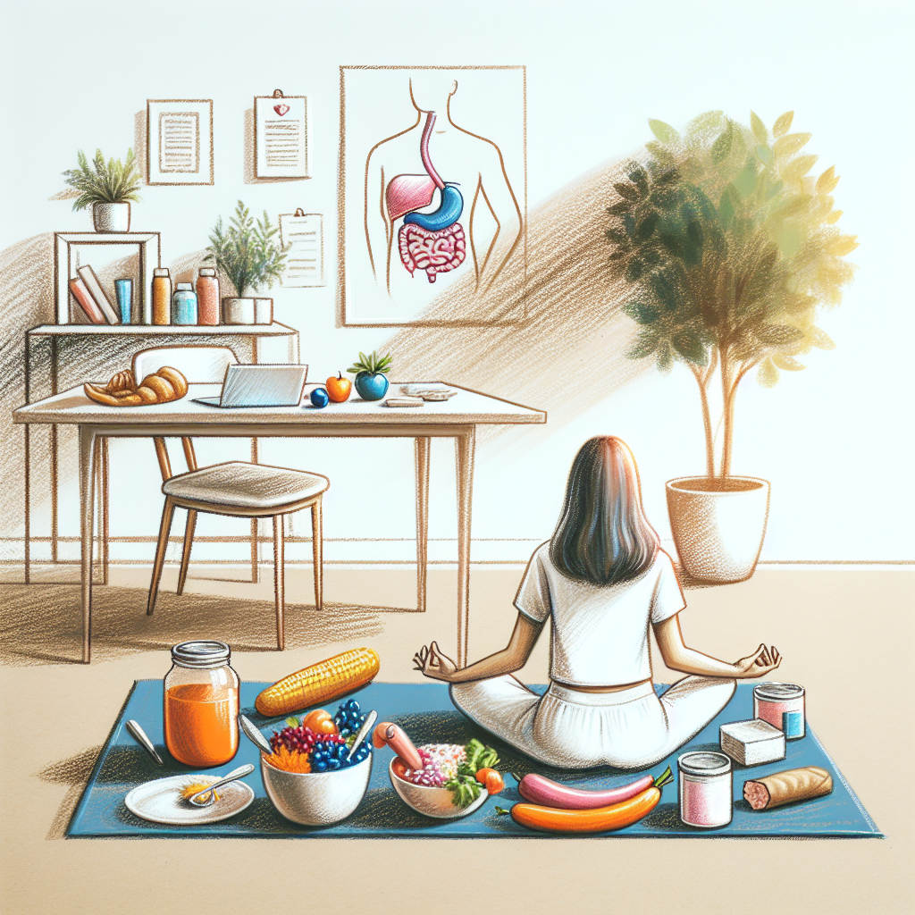 Pastelková ilustrace znázorňující téma: Zdraví