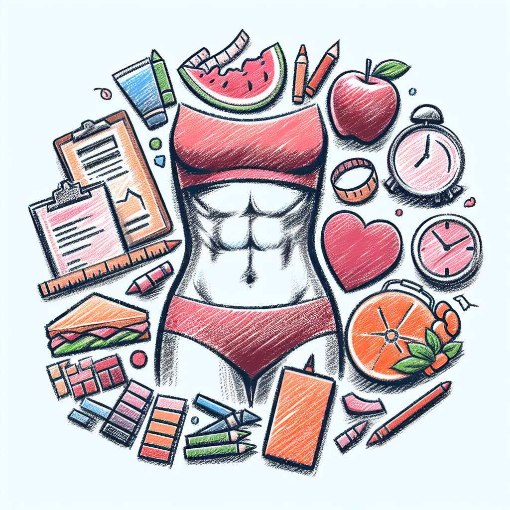 Pastelková ilustrace znázorňující téma: Zdraví a výživa