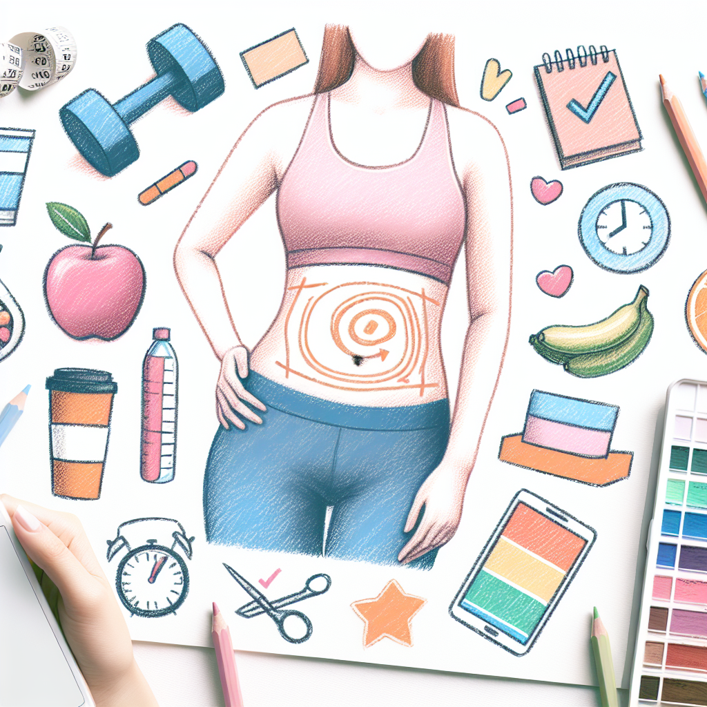 Pastelková ilustrace znázorňující téma: Zdraví a výživa