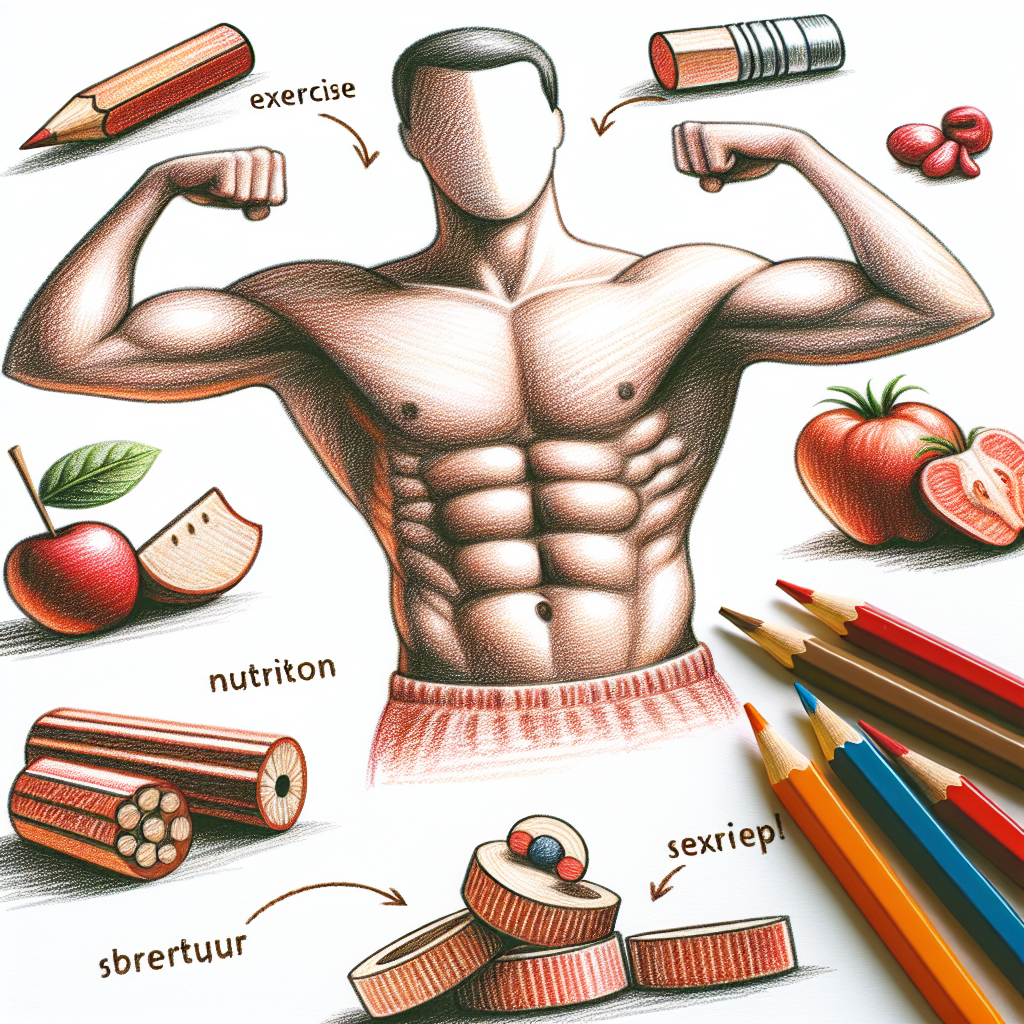 Pastelková ilustrace znázorňující téma: Fitness