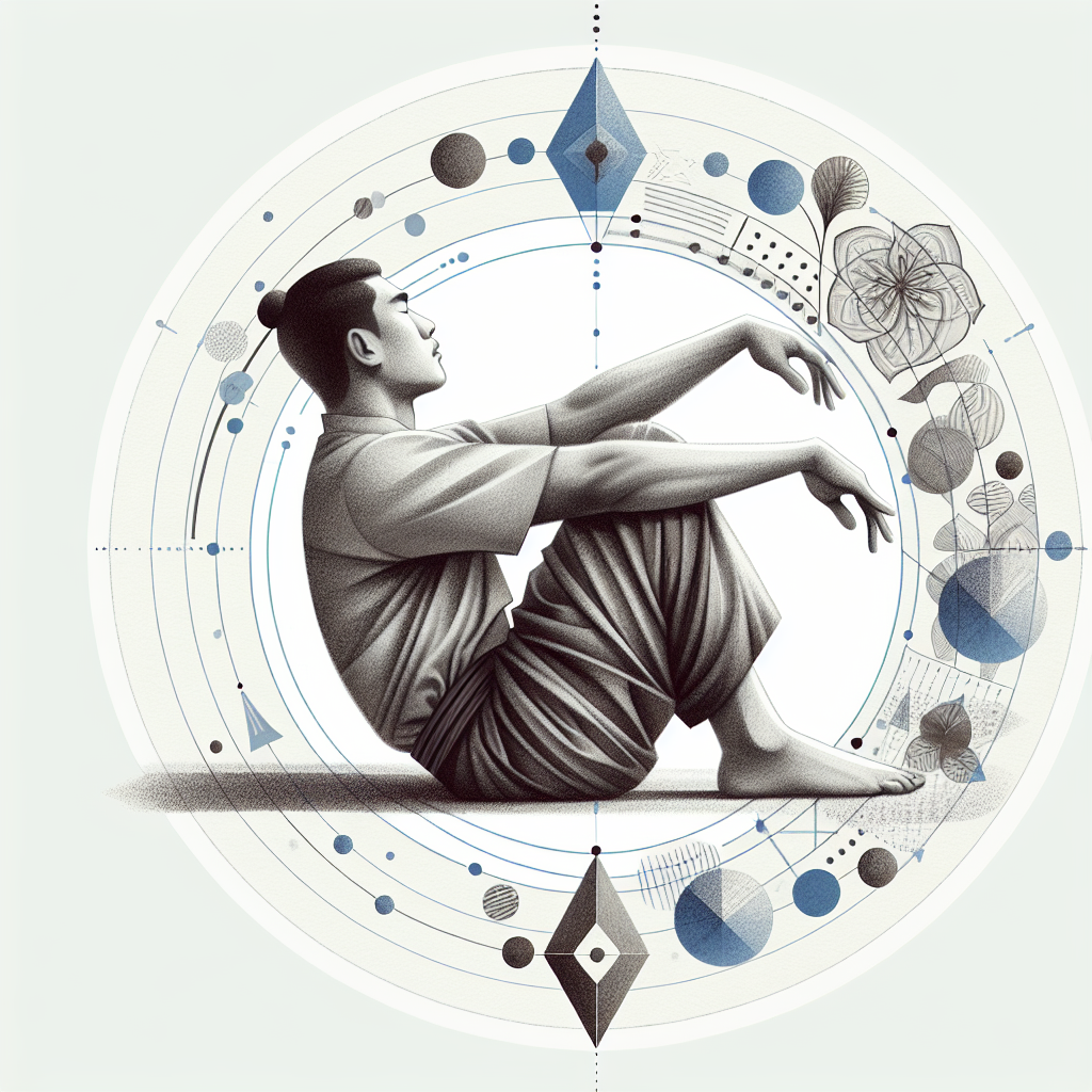 Pastelková ilustrace znázorňující téma: Jóga