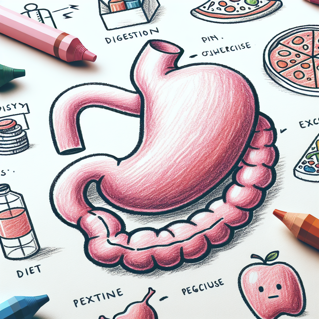 Pastelková ilustrace znázorňující téma: Zdraví