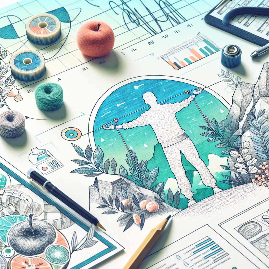 Pastelková ilustrace znázorňující téma: Zdraví a krása