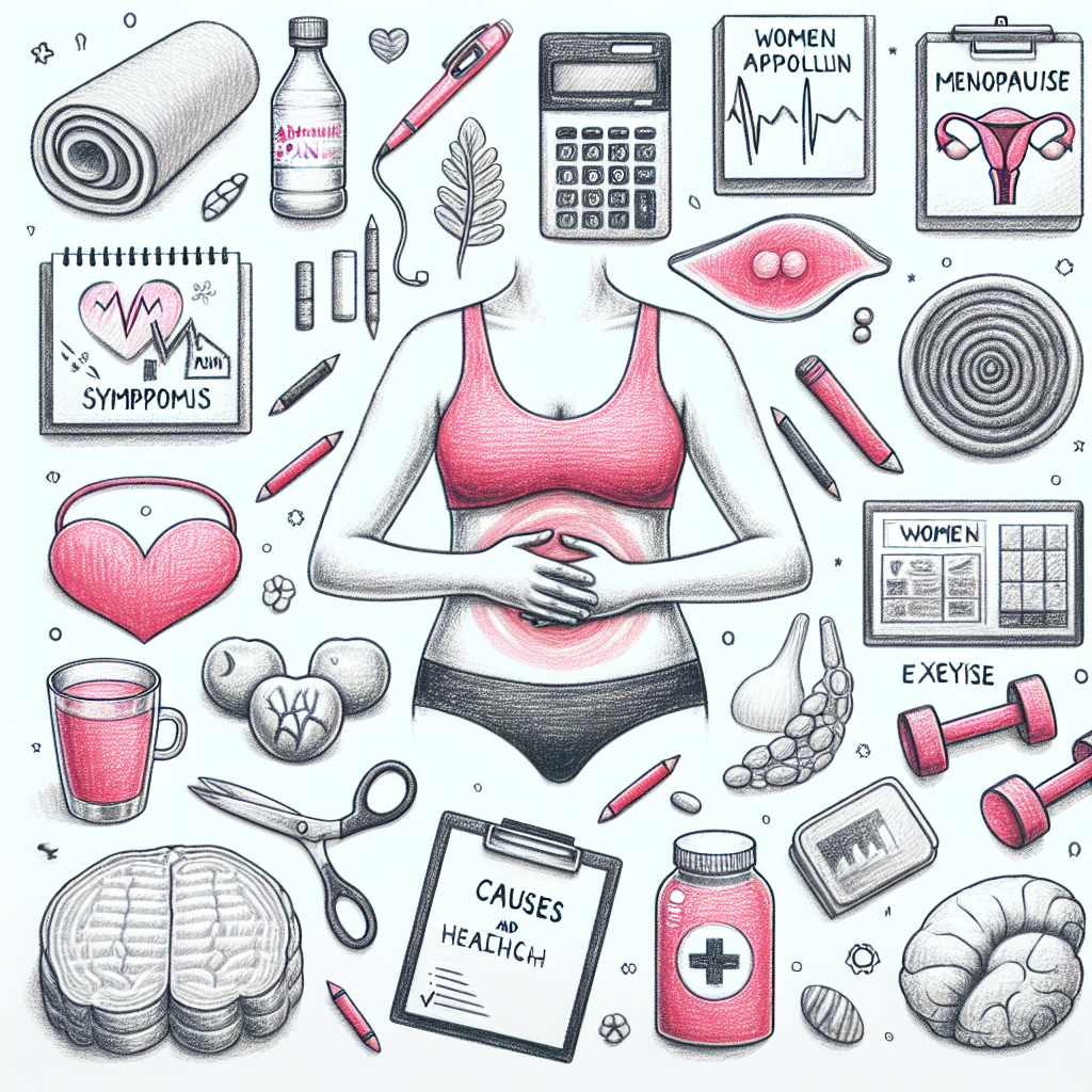 Pastelková ilustrace znázorňující téma: Zdraví žen