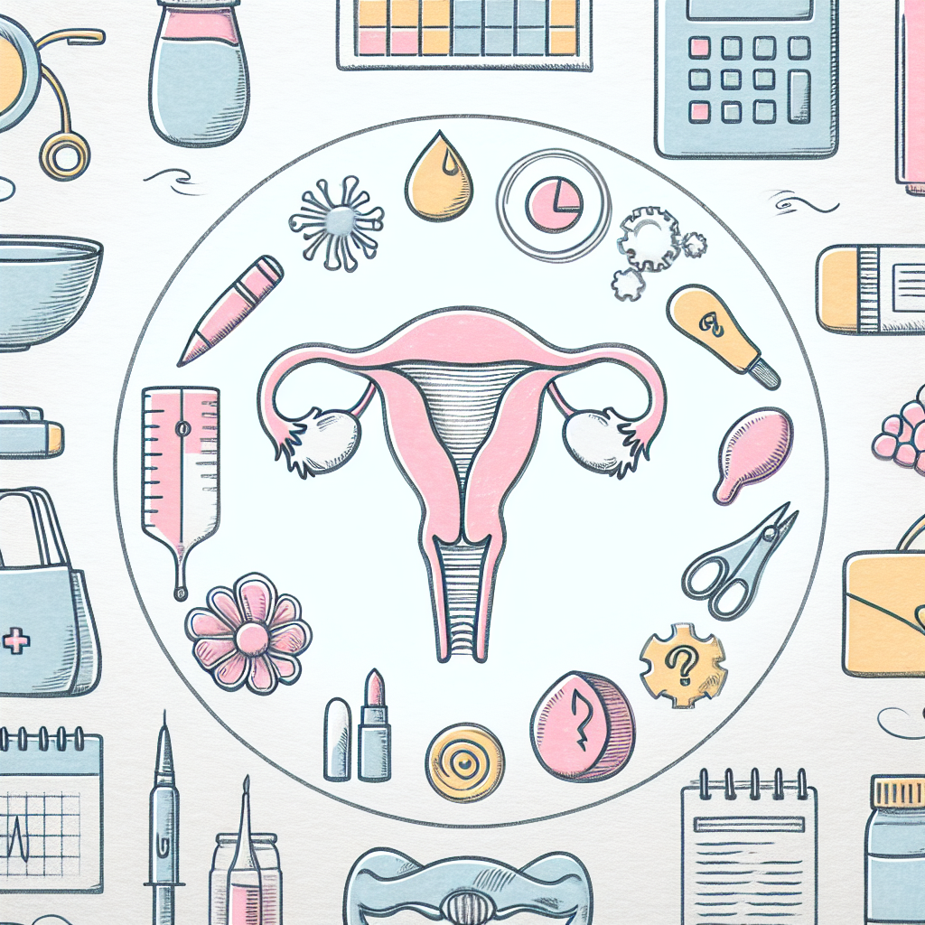 Pastelková ilustrace znázorňující téma: Zdraví žen