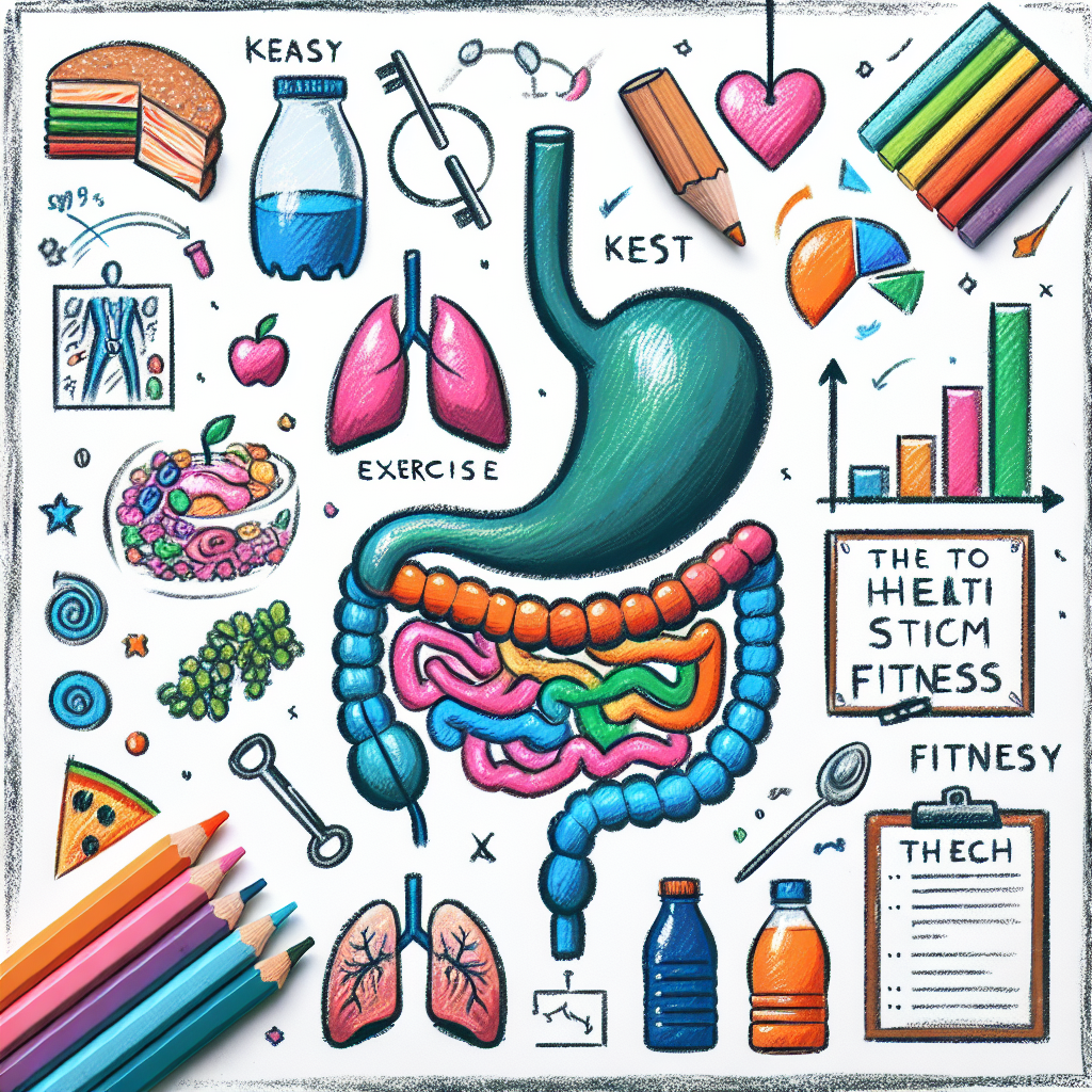 Pastelková ilustrace znázorňující téma: Zdravý životní styl