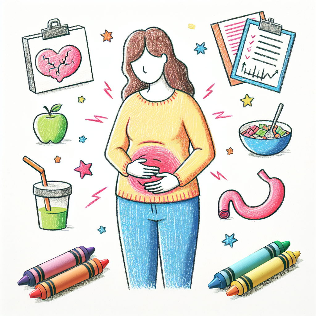 Pastelková ilustrace znázorňující téma: Těhotenství