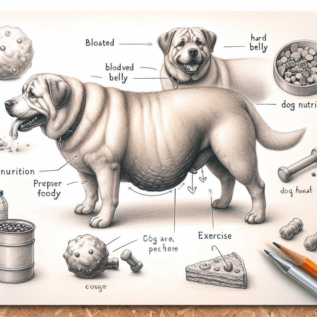 Nafouklé tvrdé břicho u psa: příčiny a prevence
