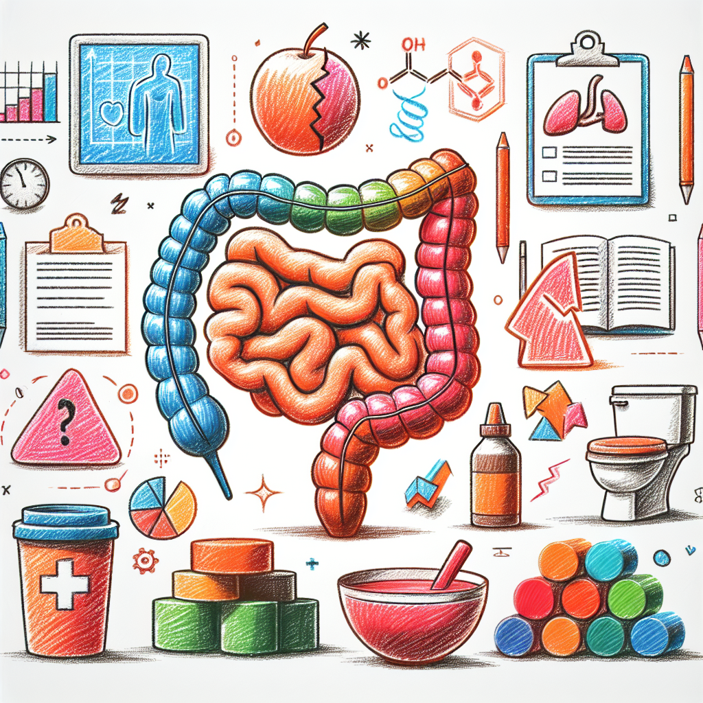 Pastelková ilustrace znázorňující téma: Trávicí zdraví