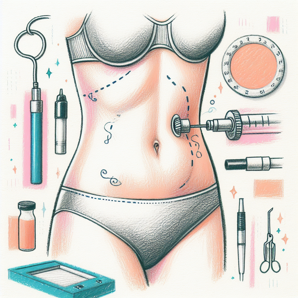 Pastelková ilustrace znázorňující téma: Estetická chirurgie