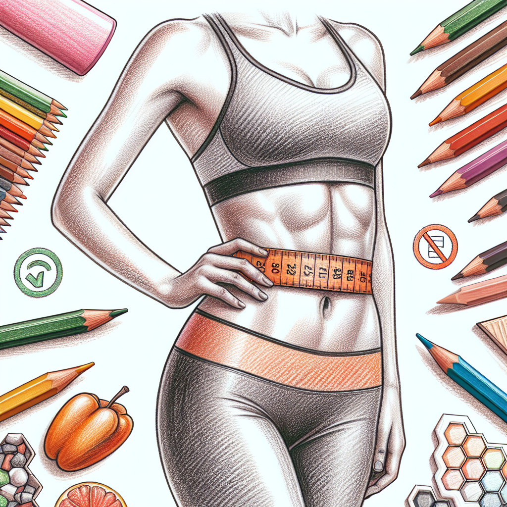 Pastelková ilustrace znázorňující téma: Fitness a zdraví