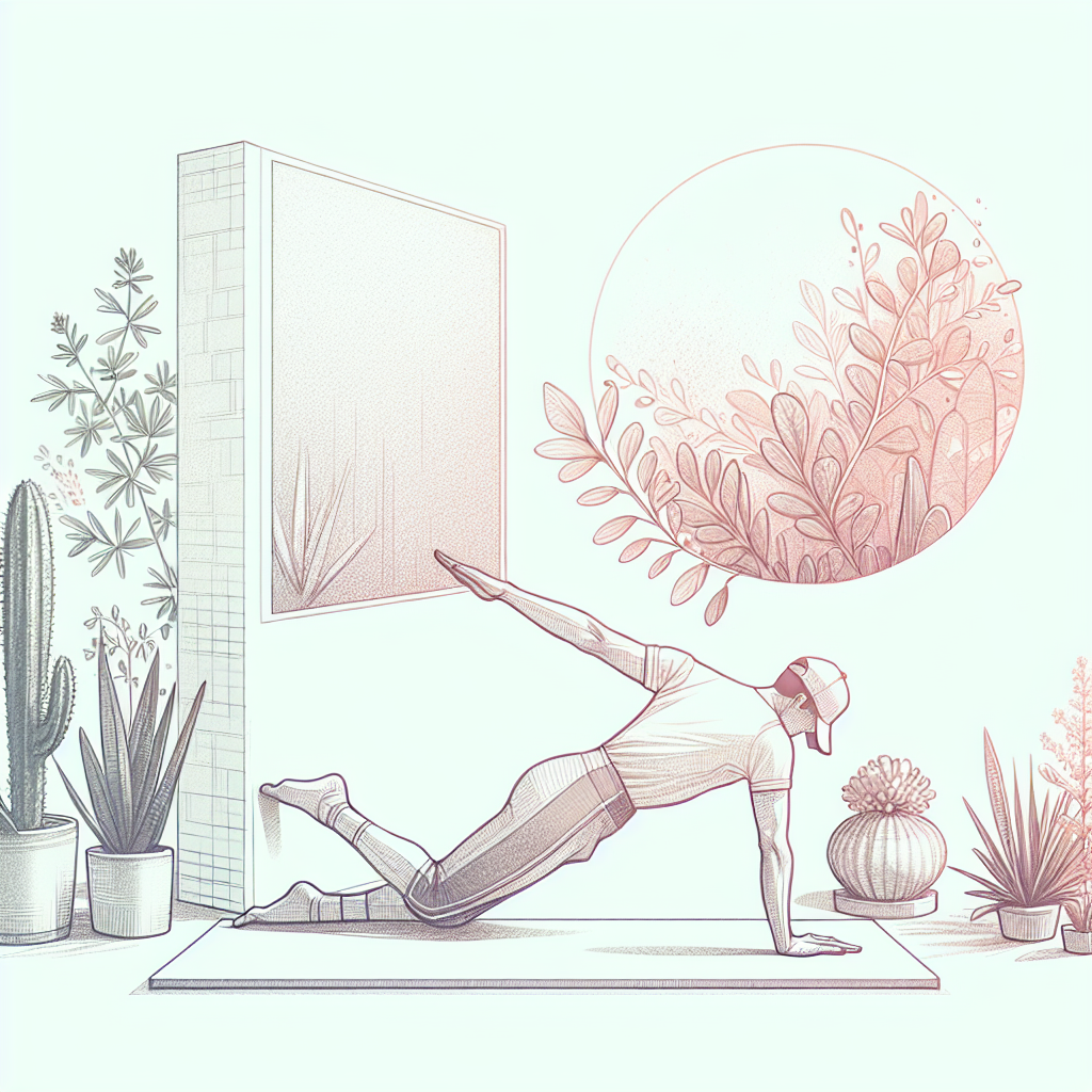 Efektivní Pilates u stěny pro břicho a stehna