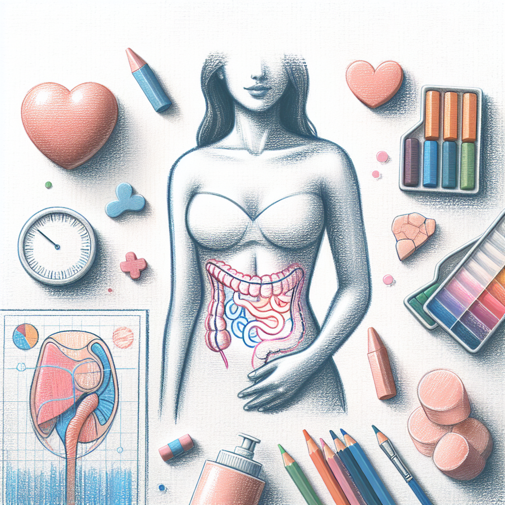 Pastelková ilustrace znázorňující téma: Zdraví a estetika